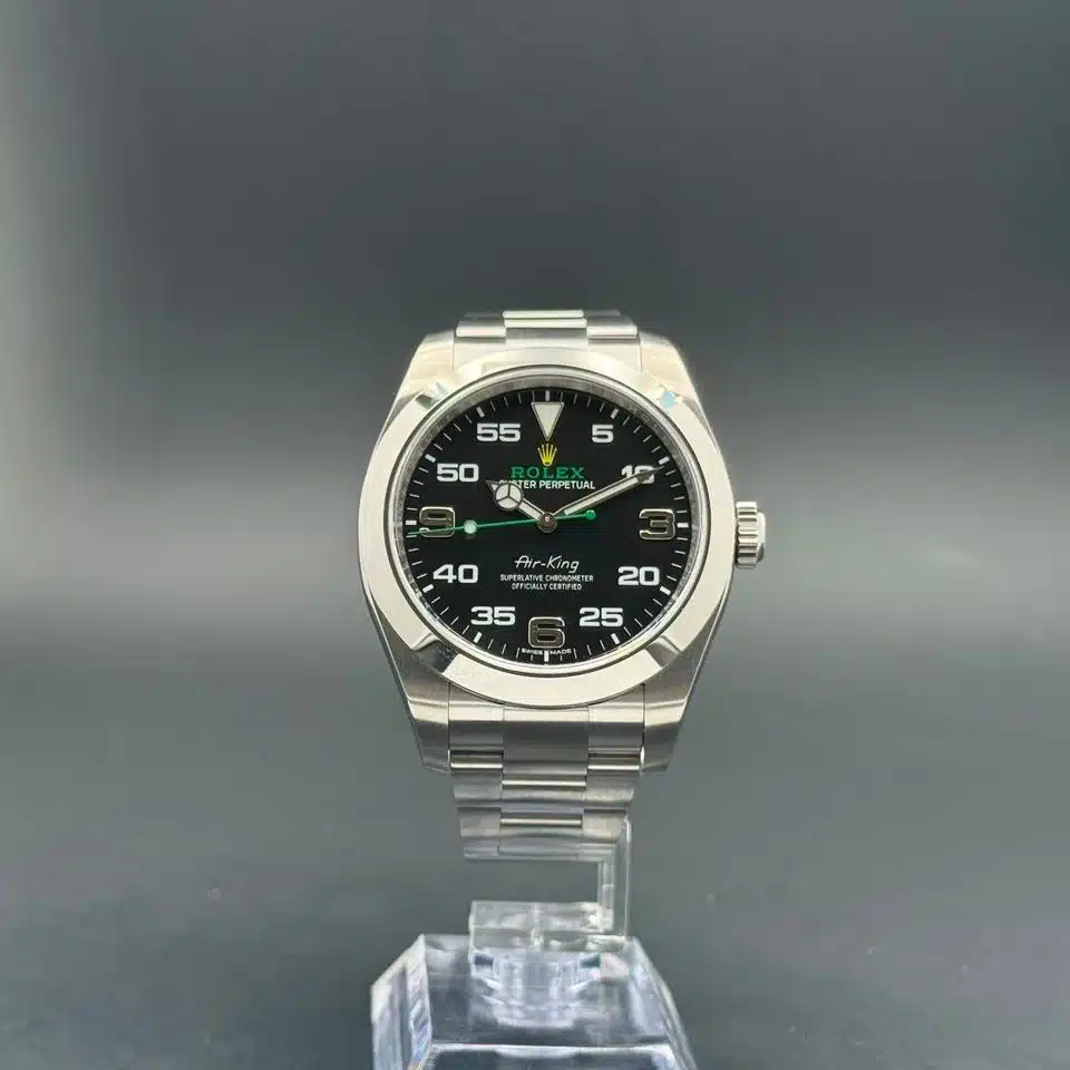 Rolex Air-King réf. 116900, l'entrée en matière la plus abordable de ce classement des Rolex d'occasion à moins de 10 000 €