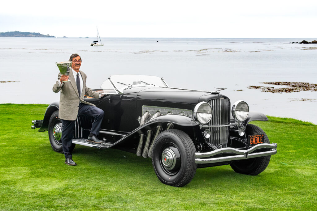 Harry Yeaggy avec sa Duesenberg SSJ 1935 Best of Show
