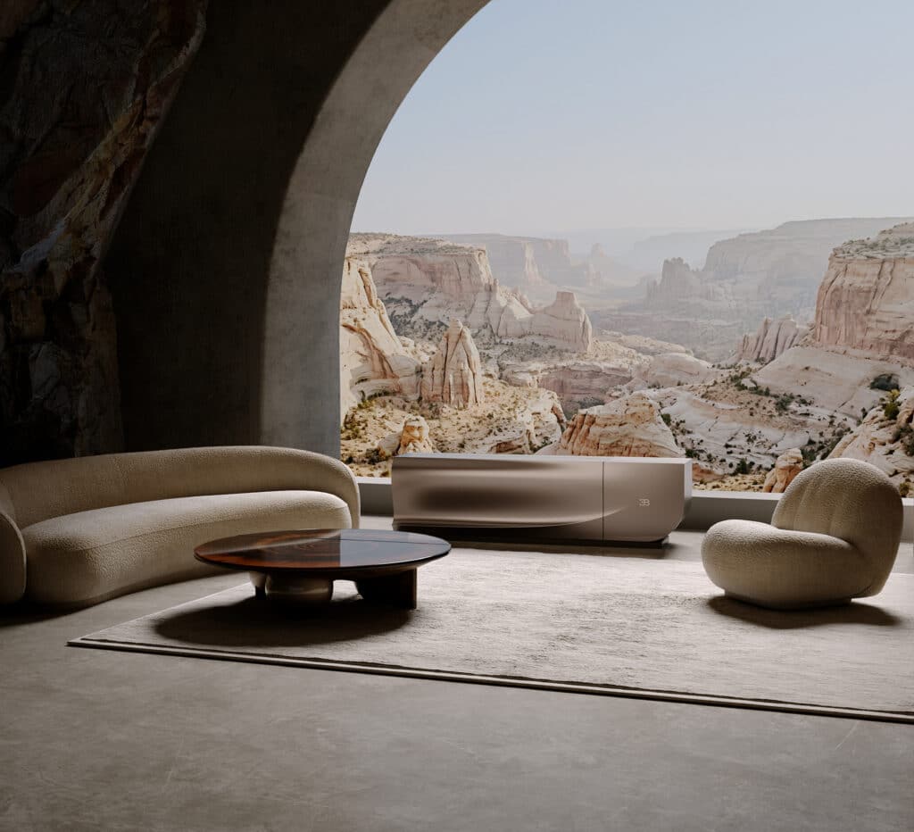 C SEED BUGATTI N1 fermé, meuble sculptural inspiré de la Tourbillon