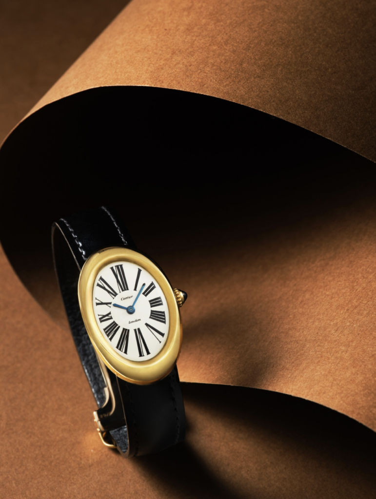 Cartier, London
Baignoire | A yellow gold oval wristwatch with original gold deployant buckle, Circa 1973-74