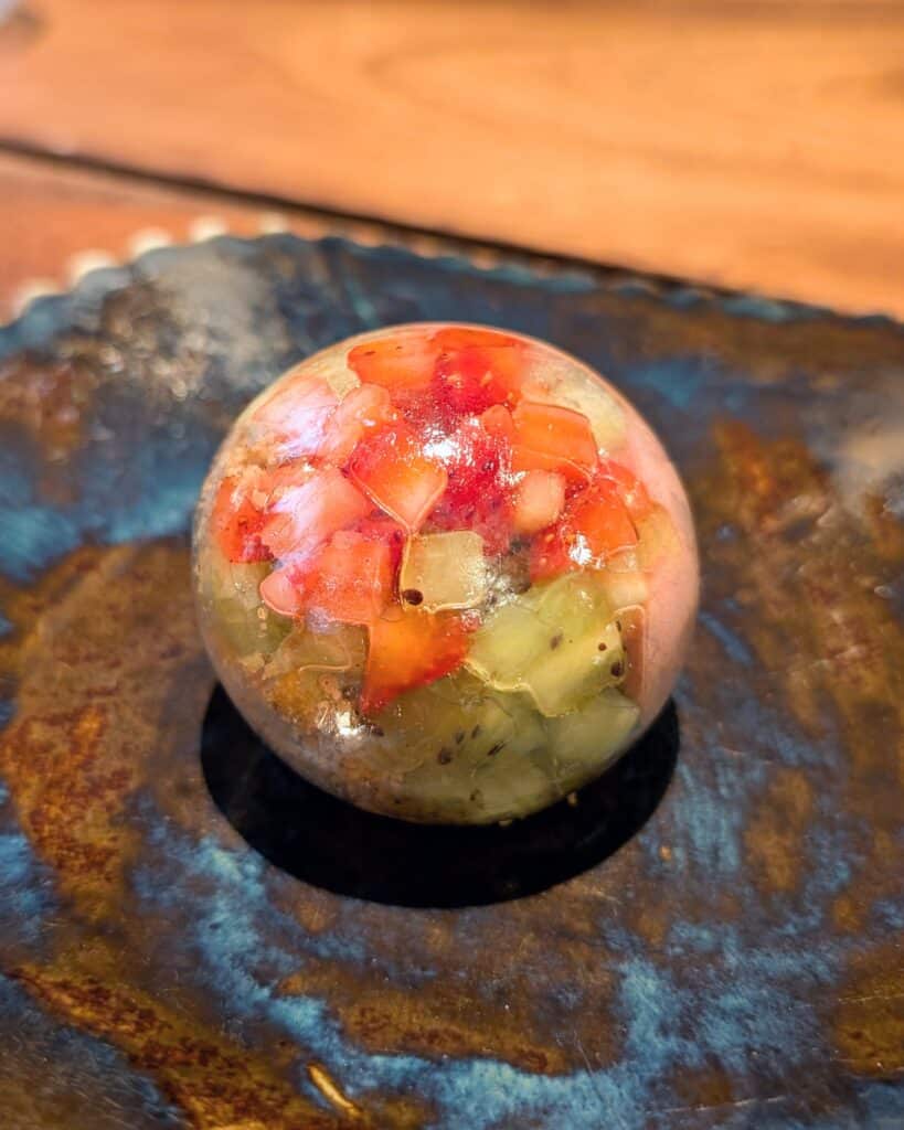 Accents Table Bourse : La bulle de sucre en salade de fruits
