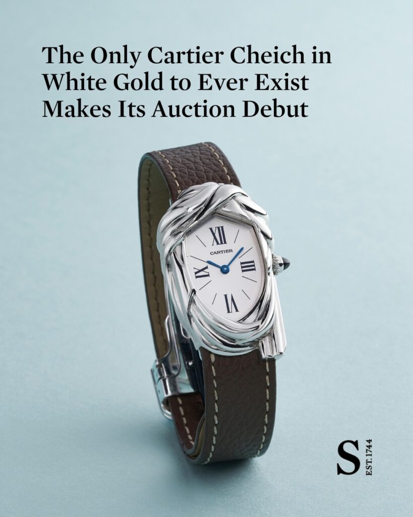Cartier Cheich or blanc : chez Sotheby's le 18 septembre 2026