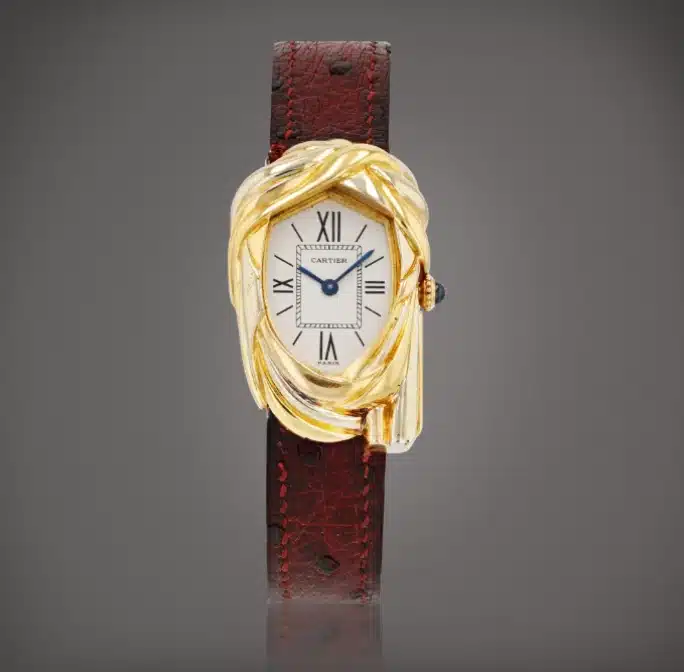 Cartier Cheich or jaune : modèle vendu à 1,2 million de dollars en 2022.