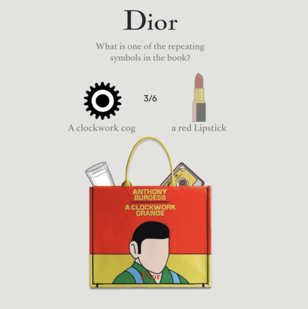 Dior Book Tote Mini-jeux