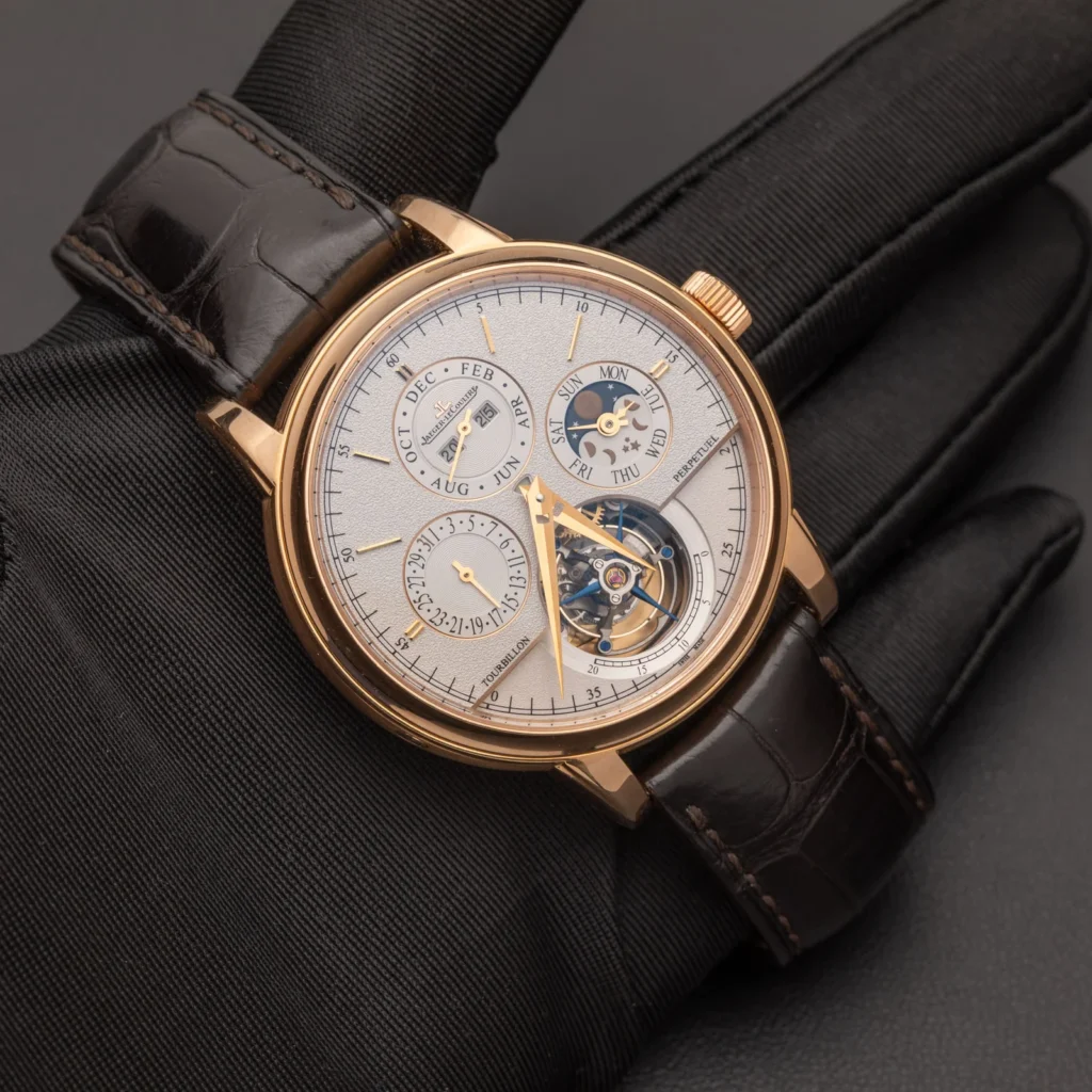 montres de luxe à moins de 400 000 euros : Jaeger-LeCoultre Master Grande Tradition Grande Complication, or rose