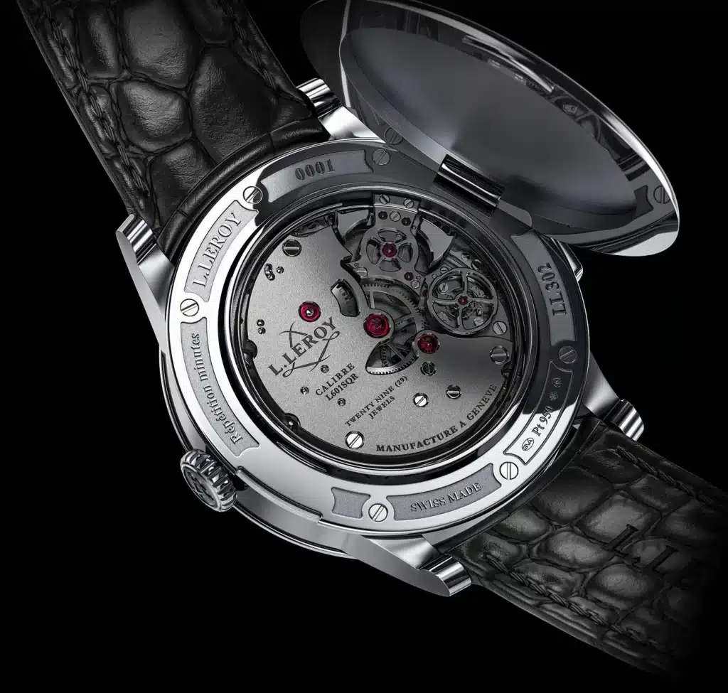 Le calibre L601SQR, un tourbillon volant et deux timbres