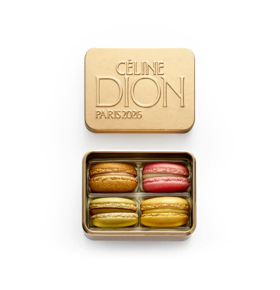 Pierre Hermé Céline Dion macarons : la boîte de 4