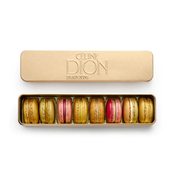 Pierre Hermé Céline Dion macarons : la boîte de 8