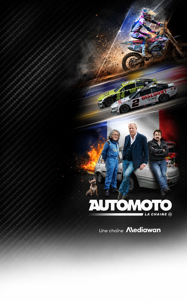 Habillage gauche de Mediawan Thematics – Automoto la chaîne