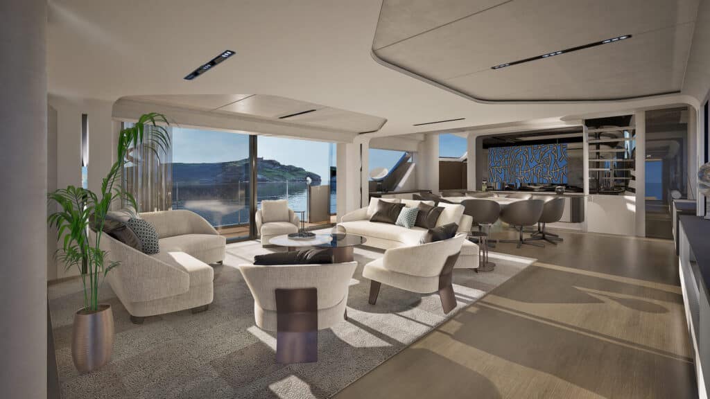 Intérieur spacieux de l'ISA Viper 130