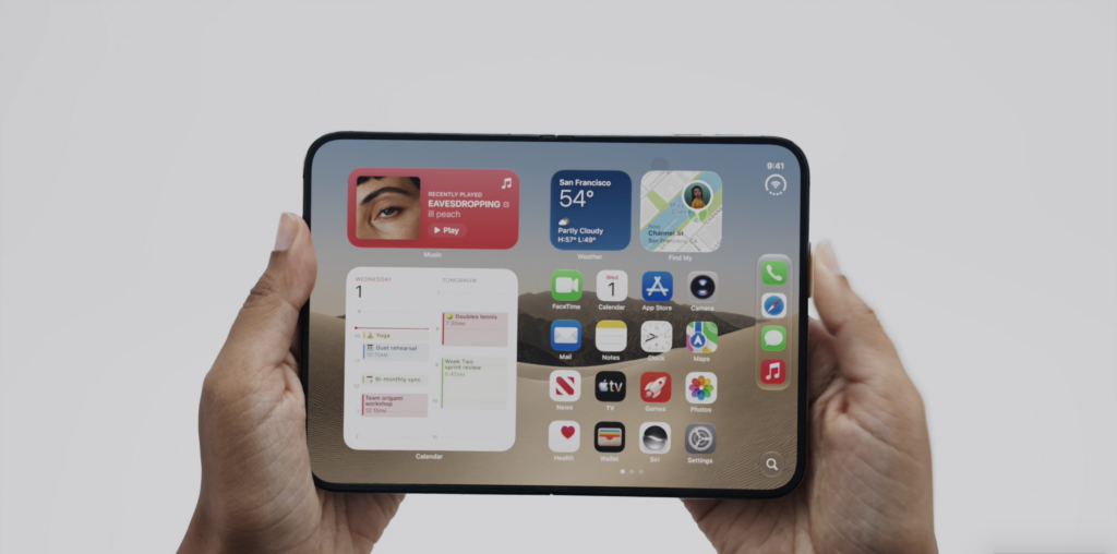 iPhone Duo : l'iPhone pliant par Apple