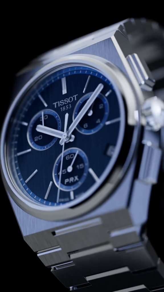 Tissot PRX Quartz Chronograph : Le chrono PRX arrive autour de 495 €