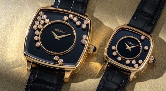 Chopard Happy Diamonds Heritage : 50 ans de diamants libres dans un boîtier coussin