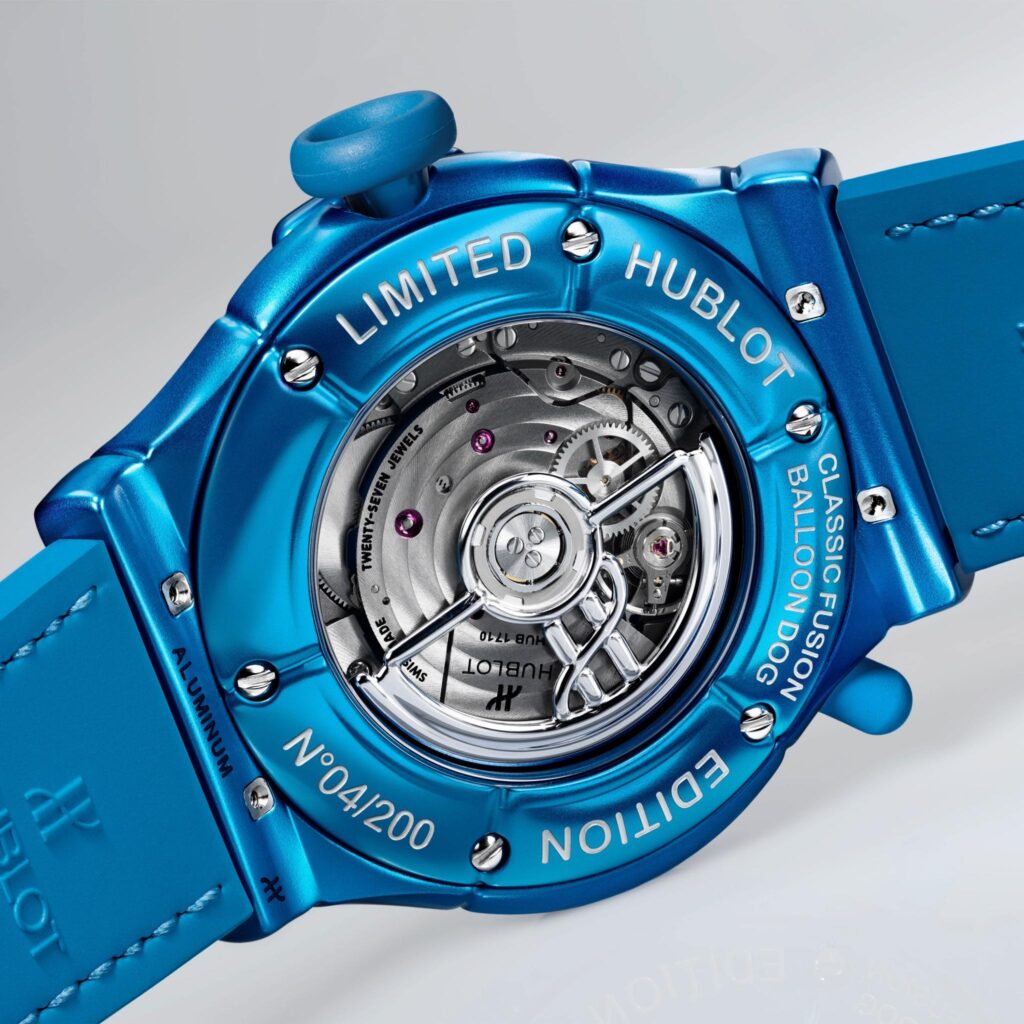 Hublot Classic Fusion Balloon Dog by Jeff Koons : Un calibre HUB1710 et 50 heures de réserve de marche