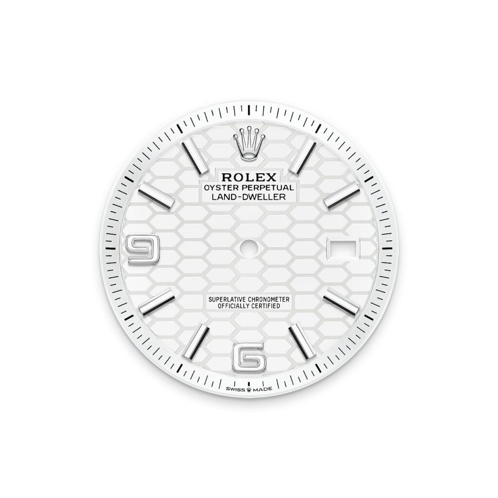 Rolex les plus désirables 2026 : Rolex Land-Dweller 40 et son cadran nid d'abeille