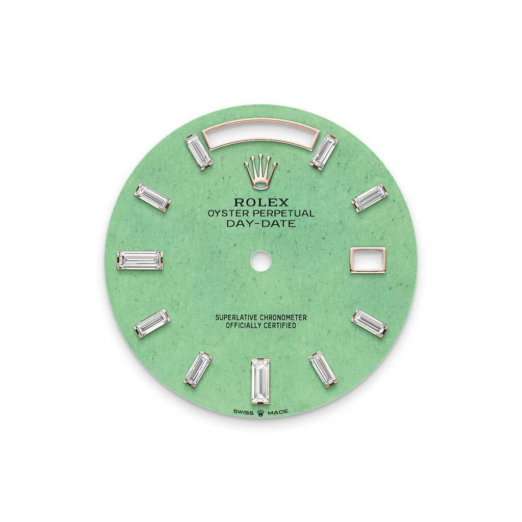Rolex les plus désirables 2026 : Rolex Day-Date 40 Jubilee Gold et son cadran vert