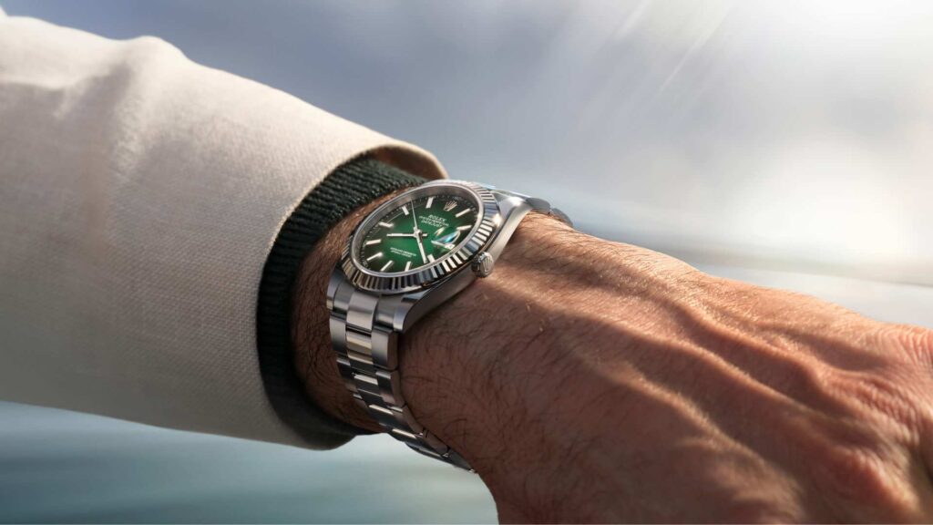 Rolex les plus désirables 2026 : Rolex Datejust 41 vert ombré nouveauté 2026