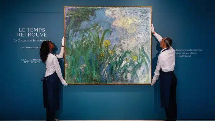Sotheby's Monet Iris collection Schlumberger