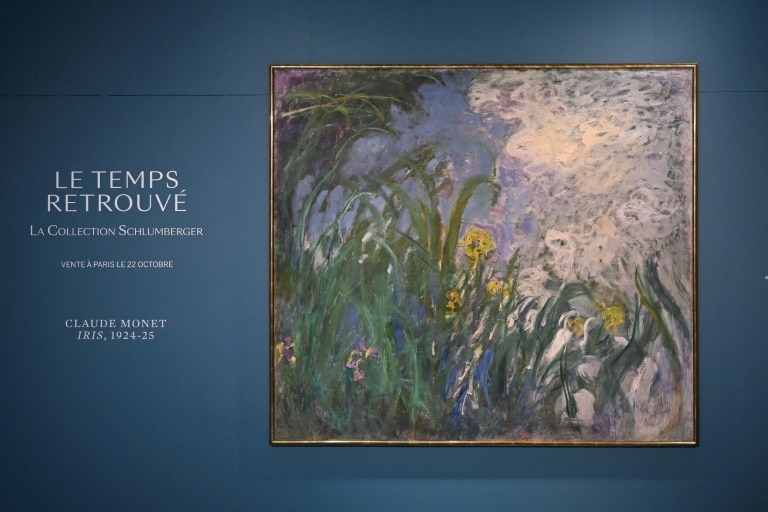 Sotheby's Monet Iris collection Schlumberger