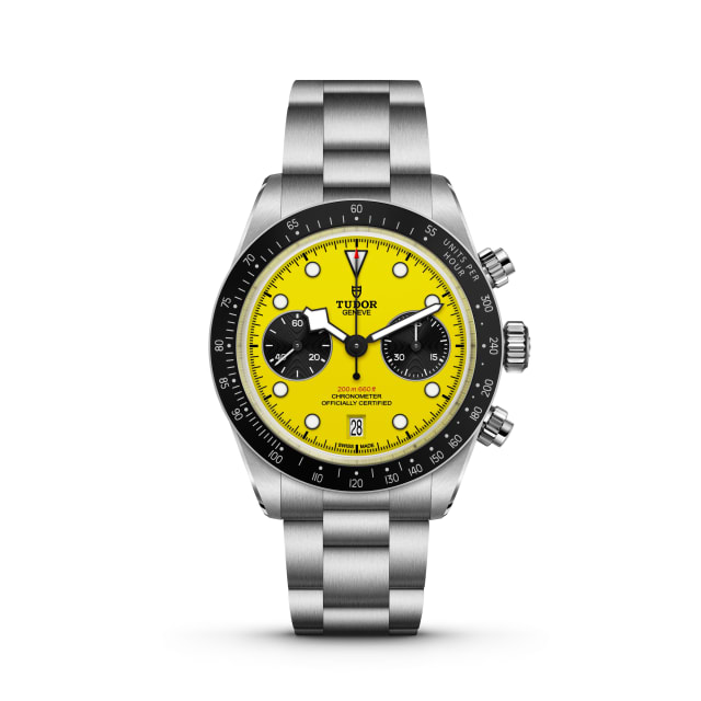 Tudor les plus désirables 2026 : Black Bay Chrono 39 Bumblebee avec cadran jaune et compteurs noirs