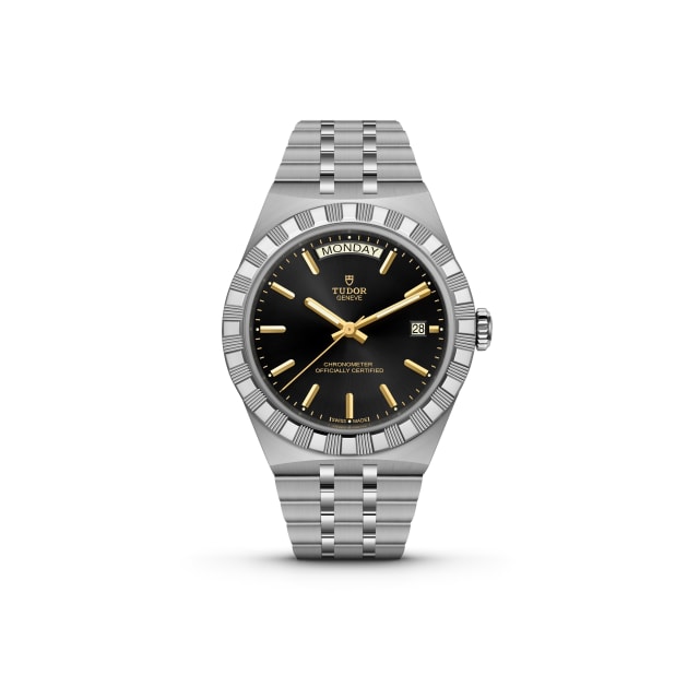 Tudor les plus désirables 2026 : Tudor Royal 40 en acier avec cadran noir et affichage jour-date