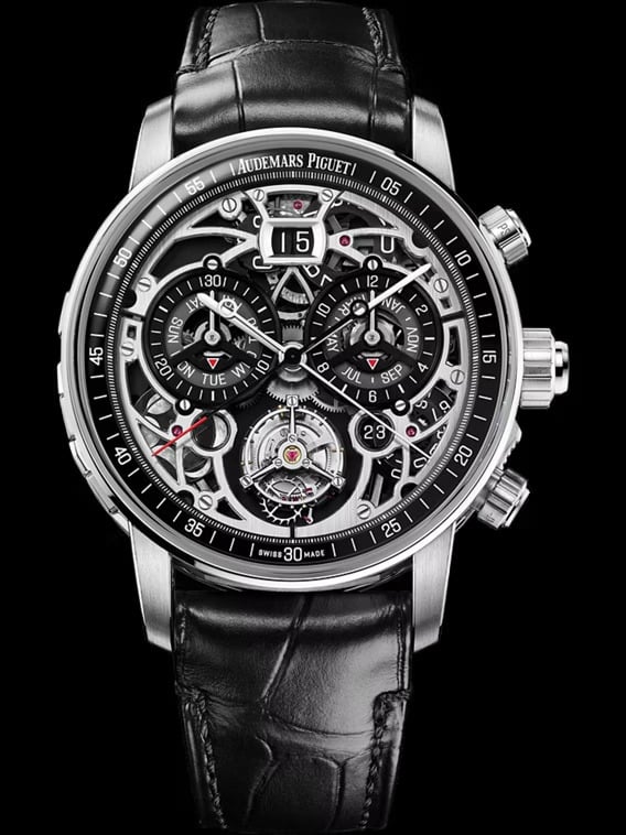 Les 10 montres de l’ultra-luxe les plus désirables en 2026 : Audemars Piguet Code 11.59 Universelle RD4, cadran ajouré et grandes complications.