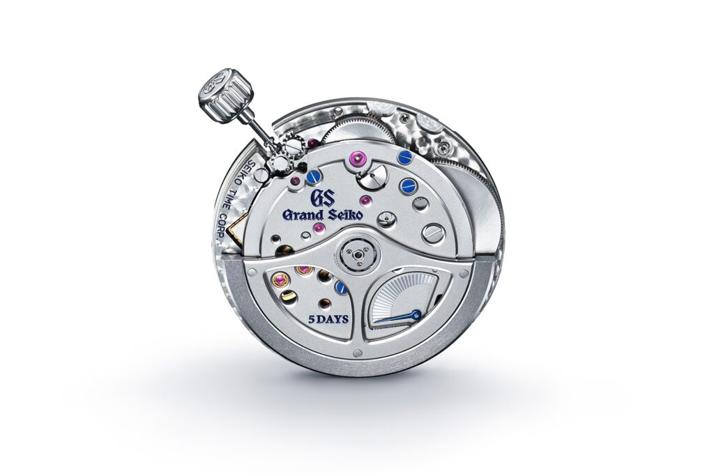 Calibre Spring Drive 9RA2 à réserve de marche de cinq jours qui équipe la Grand Seiko SLGA021