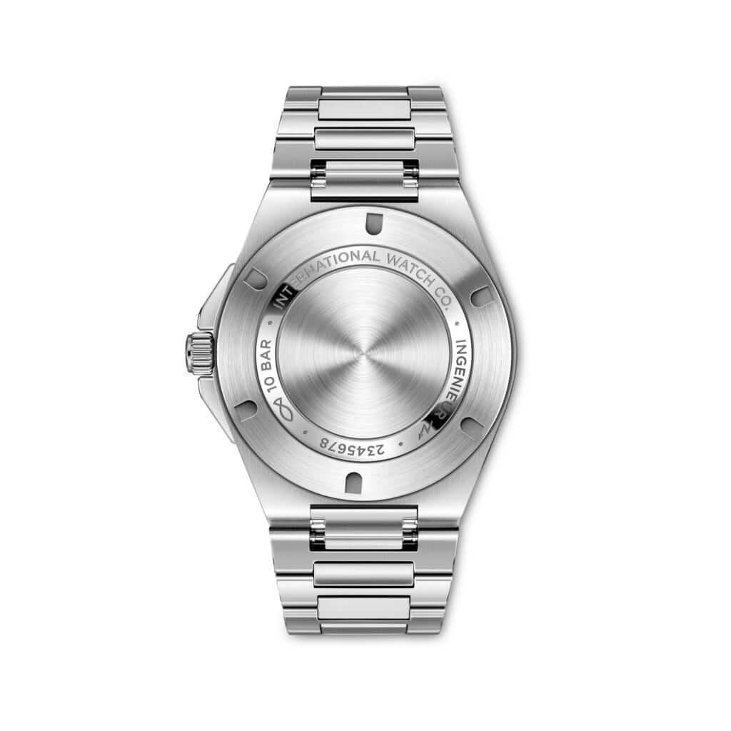 Fond plein en acier gravé de l'IWC Ingenieur Automatic 40 IW328901