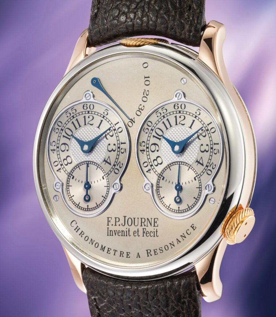 F.P. Journe Chronomètre à Résonance Souscription n° 18, boîtier en platine et or rose